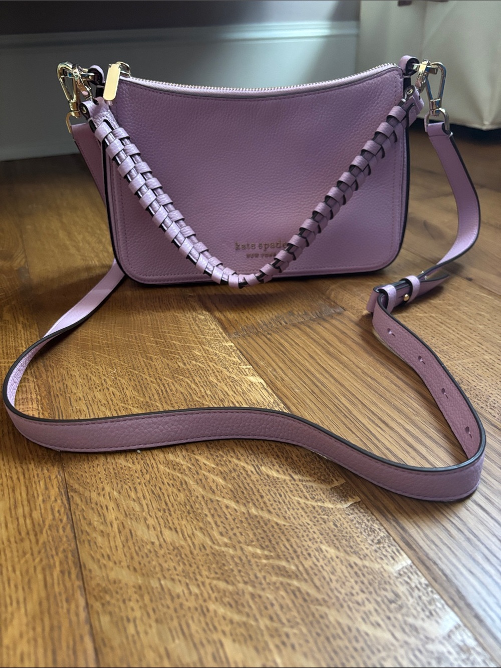 Beautiful BNWOT Kate Spade Lilac Purple Pebble Leather Purse - Picture 2 of 5